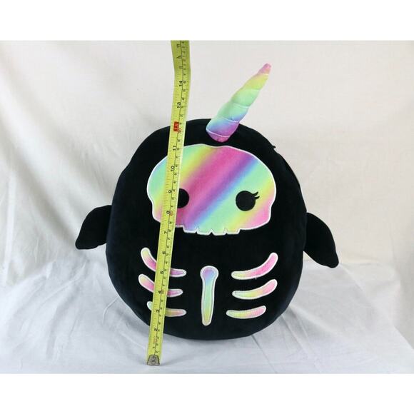 New Squishmallow Bufinda Rainbow Skeleton15' Halloween Glows in the Dark Plush - Picture 4 of 5
